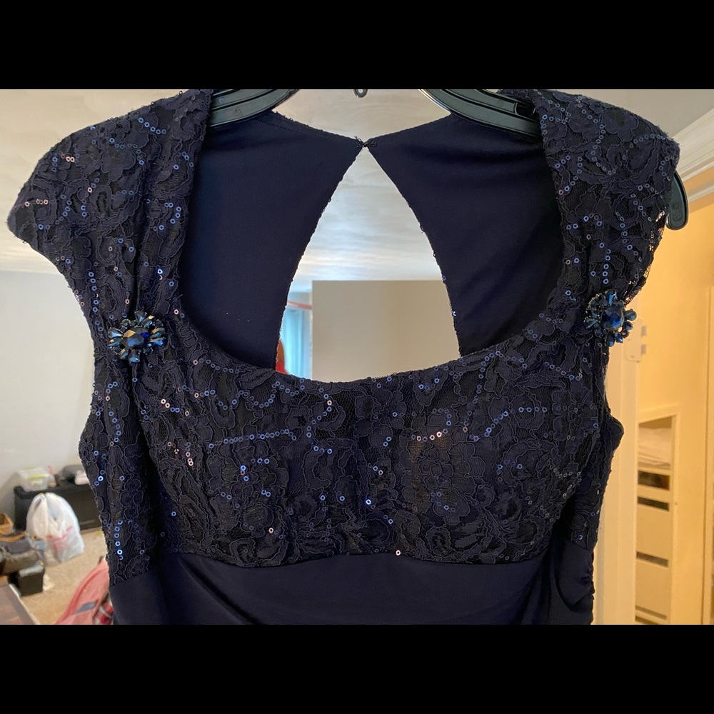 Navy blue ball gown